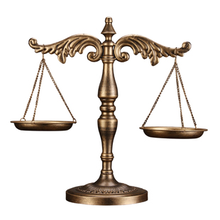 欧式铁艺办公室装饰摆件小摄影道具复古创意天秤座家居金色天平