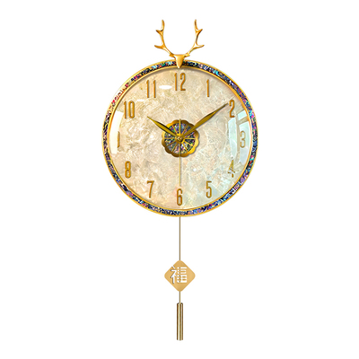 升级机芯更静音更准时！轻奢挂钟