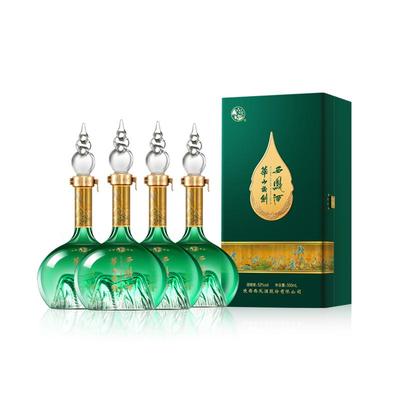品牌直营●华山论剑西凤酒旗舰店52度艺术版千里江山白酒500mL*4