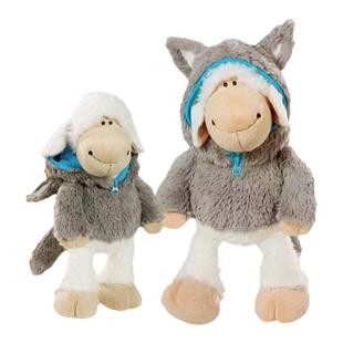 德国NICI专柜正品咩咩狼皮羊洛根毛绒玩具公仔收藏圣诞生日礼物