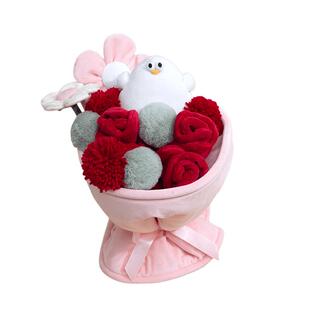 【女神节礼物】OCE手捧花玫瑰花束毛绒玩偶公仔新婚礼物送女友