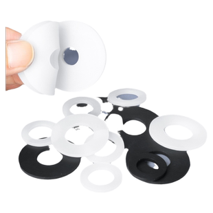 硅胶垫片圆形防水平垫圈耐高温密封件减震螺丝黑白色丁腈橡胶垫片