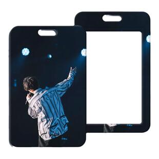 周传雄卡套塑料滑盖学生校牌饭卡胸牌小卡工作证卡套门禁公交