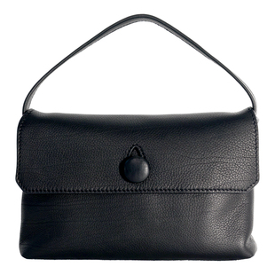 Sally bag 进口胎牛皮纽扣迷你手提包老钱风腋下包通勤百搭小方包