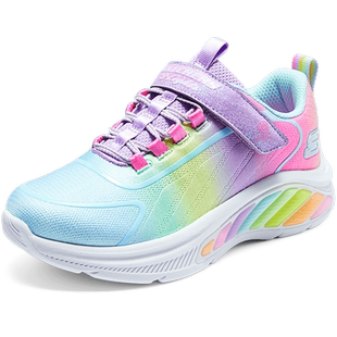 斯凯奇outlets商场同款公主爱心闪灯鞋女童魔术贴休闲鞋运动鞋