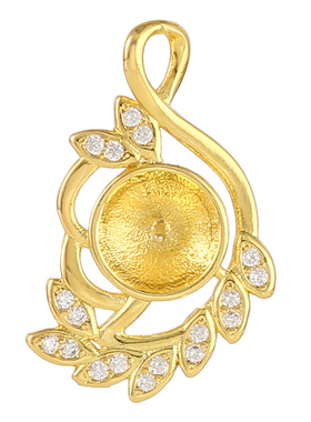 鑫泓泰女纯铜材质吊坠空托