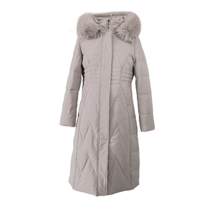 雅鹿新款妈妈装中老年过膝长款羽绒服女加厚新款狐狸毛领