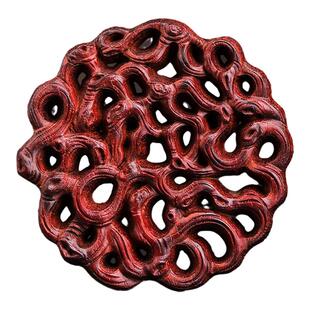 小叶紫檀路路通吊坠车内挂件事事顺利路路畅通四通八达随身佩戴