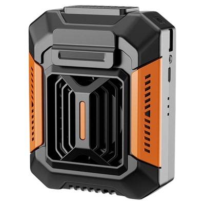 德国手持挂腰移动制冷充电风扇工地户外便携高温作业夹腰降温神器