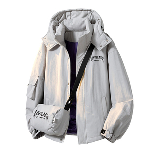 【品质鸭绒】PNJ PNG冬季高充绒量连帽羽绒服男生新款牌帅气外套