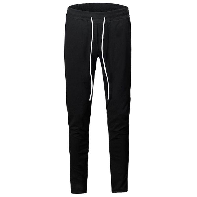 【潮WOO专属】VICYU经典SWEATPANTS裤脚拉链弹力修身牛仔卫裤秋款