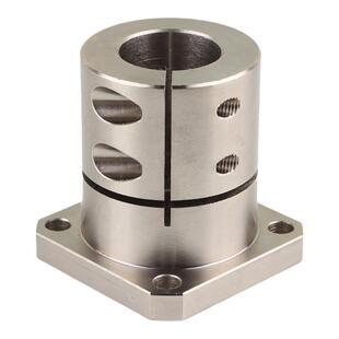 钢制镀镍加长光轴固定座GBL02/12/22法兰开口导向轴支座怡合达