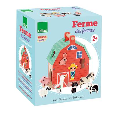 Vilac儿童农场形状配对玩具