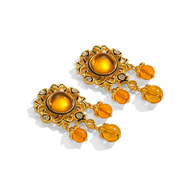 JosephWarner合金中古镀金耳钉