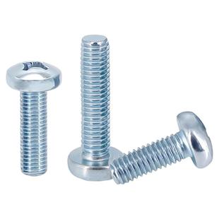 镀锌碳钢英美制十字盘头螺钉圆机螺丝 4#6#8#10#1/4 细牙螺栓5/16
