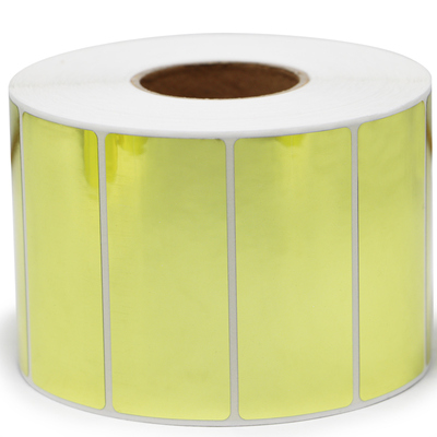 亮金PET标签光金条码卷不干胶