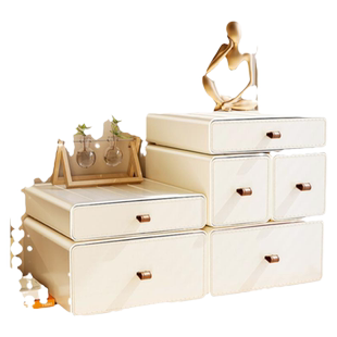 玄关收纳盒入户门钥匙口罩鞋柜高档桌面上摆件进门抽屉式整理盒子