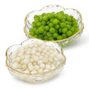 糯米小丸子珍珠汤圆圆宵青汁奶茶甜品配料商用醪糟元宵酒酿圆子