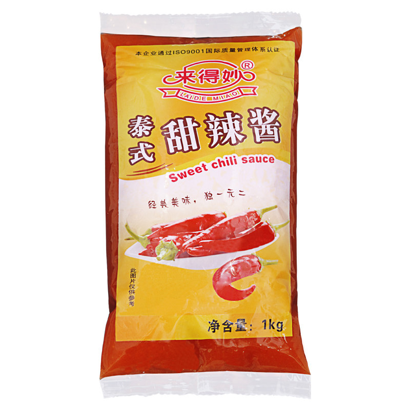 来得妙泰式甜辣酱1kg 手抓饼汉堡披萨酱 甜辣酱 12包包邮