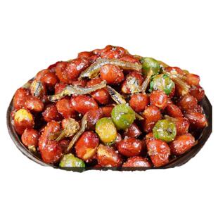 小鱼花生米延边朝鲜族特色网红零食下酒菜小鱼干油炸花生真空袋装
