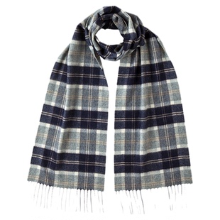 【特享65折】Johnstons of Elgin 经典款纯羊绒围巾礼盒 格纹