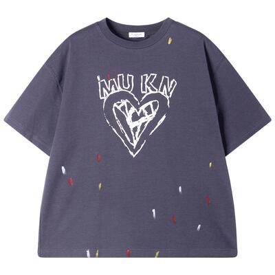 MUCMUKN【涂鸦天才】sorona光盾凉感潮酷街头感印花短袖T恤男童夏