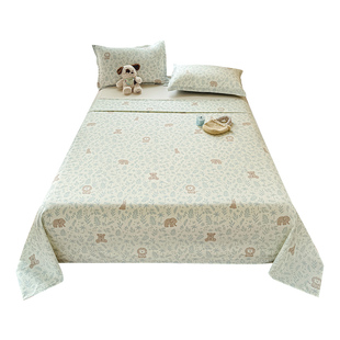 A类母婴全棉床单单件100纯棉抗菌防螨炕单学生宿舍被单枕套三件套