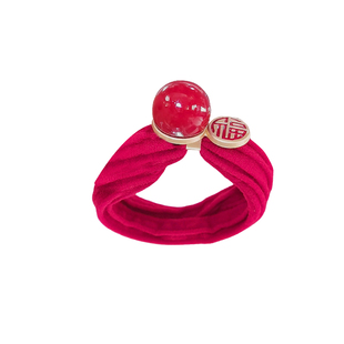 皮套女头绳高端红色扎头发马尾高弹力耐用洋气无痕加粗橡皮筋发圈