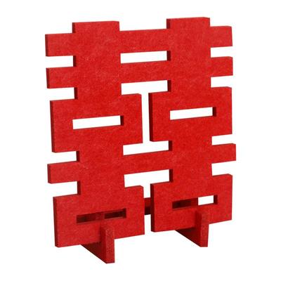 结婚用品立体摆台喜字摆件装饰