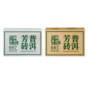 澜沧古茶2024年007芳砖普洱茶生普茶叶高性价比口粮茶生茶砖100g