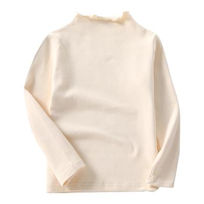 高领秋衣内搭纯棉黑白色长袖t恤