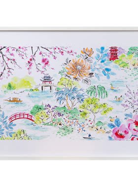 若奈挂画《江南之春》客厅装饰画