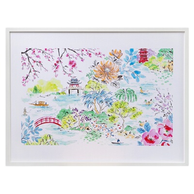 若奈挂画《江南之春》客厅装饰画