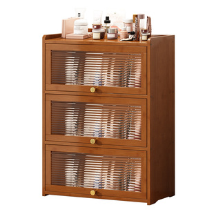 防尘化妆品收纳盒桌面防潮置物架护肤品零食收纳柜办公桌面杂物盒