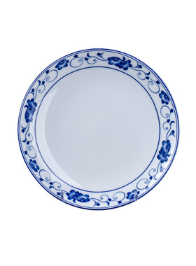 青花瓷高温陶瓷餐具菜盘中式简约