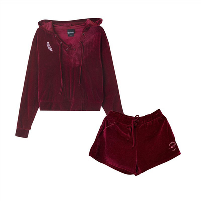 哈利波特 正版周边悬浮咒Wingardium Leviosa 天鹅绒运动休闲套装