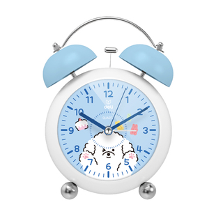 得力闹钟2026新款学生专用起床神器强力叫醒儿童男女孩静音机械钟