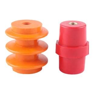 黄色绝缘子配电箱柜零排红色SM30/40/50低压单双螺杆M6/M8绝缘柱