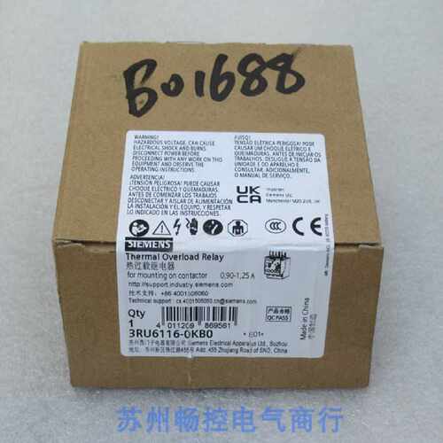 议价*现货销售*全新西门子SIEMENS热过载继电器 3RU6116-0KB0 现
