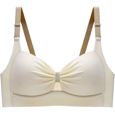 无痕内衣女夏天薄款大胸显小无钢圈少女士收副乳防下垂文胸罩夏季