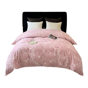 全棉加厚磨毛被套单件纯棉简约双人被罩200x230秋冬季保暖220X240