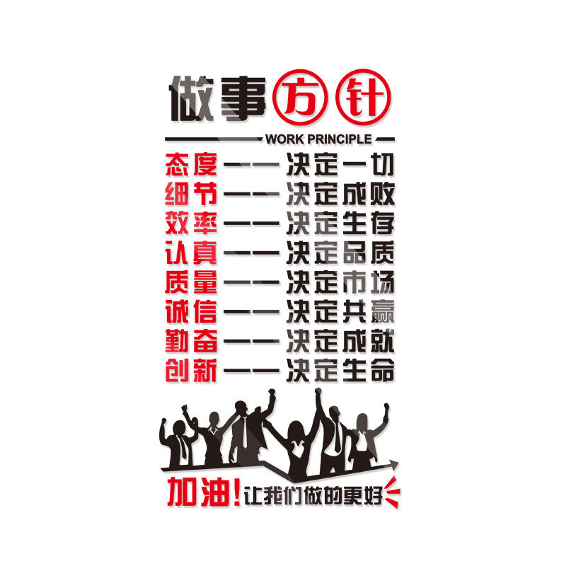 办公室员工激励标语企业文化墙