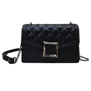 袋鼠女包2025新款牌子包包女腋下包高级感黑色小方包法式小众斜挎