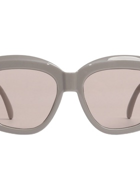 水泥灰大框架防晒墨镜