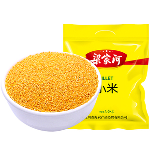 梁家河黄小米 新米黄小米香糯粘稠农家小米家用陕北特产小米1600g