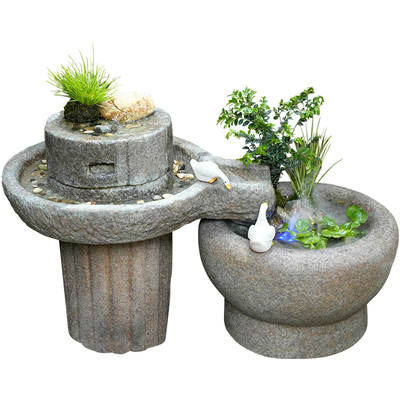 水磨坊流水摆件网红小院布置