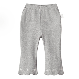 [抗菌高弹]女童裤子夏季薄款女宝儿童休闲打底裤九分喇叭外穿裤子