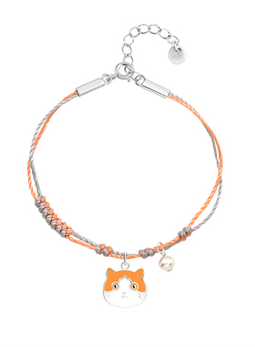 THISNESS原创纯银橘猫手链