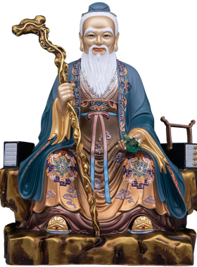 黄铜药王华佗孙思邈神像摆件