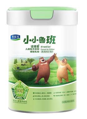 君乐宝4段奶粉小小鲁班诠维爱3-7岁800g四段有机儿童成长牛奶粉